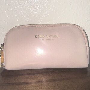 Coach Fragrance Pink Mini Cosmetic Sparkle Zipper Pouch